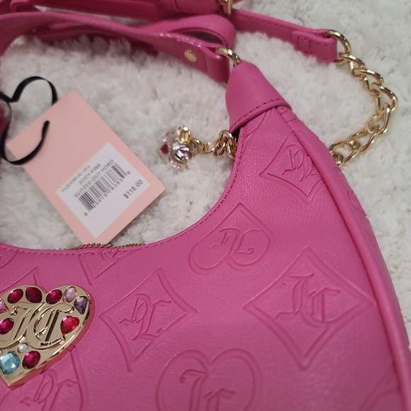 Juicy Couture Pink Spring  Shoulder Bag NEW - Picture 2 of 7
